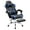 Black Blue, variant on CONCETTA Gaming Chair, Adult, Two-Tone Color Blocking, Ergonomic PVC with Footrest, Lumbar Support, Headrest