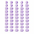 thumbnail image 5 of 50 Pcs Numbered Pencil Toppers 1-30,Reusable Pencil Label Tags,Classroom Tracking Markers for Supply Station Storage & Organization (Purple,Number 1-50), 5 of 5