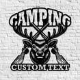 thumbnail image 2 of Craftnamesign Custom Deer Hunting Metal Wall Art LED Light, Personalized Hunter Name Sign, 2 of 5