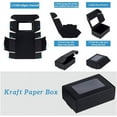 thumbnail image 5 of Craft Paper boxes with Windows Rectangle Black 6.2x8.7x3cm, 5 of 9