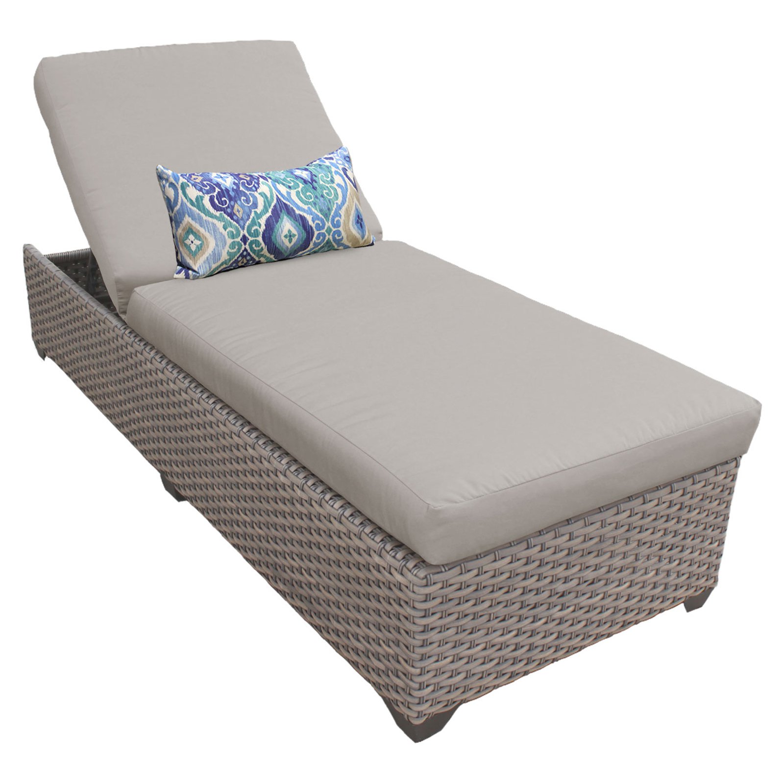 TK Classics Florence All Weather Wicker Outdoor Chaise - image 2 of 2
