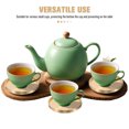 thumbnail image 4 of Posavasos de latón para el hogar, tapetes para servir té, platillo de té resistente al calor, dorado, 2 uds., 4 of 8