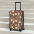 thumbnail image 6 of Yiaed brown sloth family Print Travel Luggage Cover Suitcase Protector Covers Elastic Luggage Anti-scratch(No luggage included）-, 6 of 7