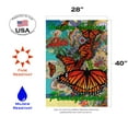 thumbnail image 2 of Toland Home Garden Monarch Madness-Hershey Gardens Pennsylvania Butterfly Flower Flag Double Sided 28x40 Inch, 2 of 5