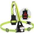 thumbnail image 1 of Luces LED de circulación nocturna, lámpara de pecho con carga USB, luz de advertencia de seguridad para correa de acampada al aire libre, 1 of 4