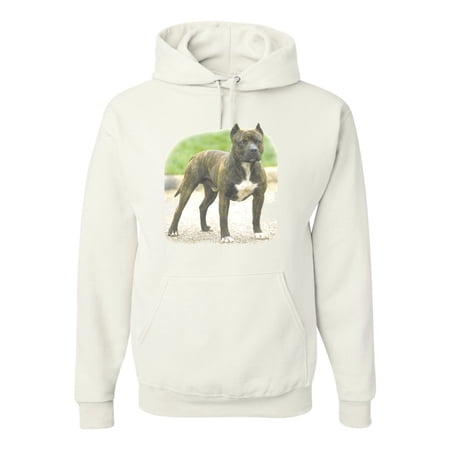 Wild Bobby, Pitbull Dog Animal Pet Lover, Dog Lover, Unisex Graphic Hoodie Sweatshirt, White, Small