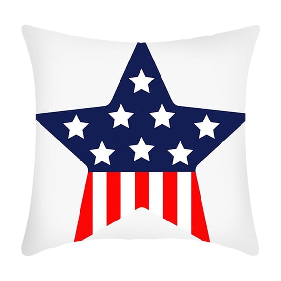STPToys Patriotic Throw Pillow,Freedom Stars Cushion for Sofa Couch Bed Home Outdoor Car