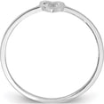thumbnail image 2 of 14K White Gold Polished Heart Ring (Size 7) Made In United States r671w, 2 of 5