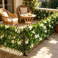 Artificial Hedge Fence Expandable Faux Leaf Screen Privacy Wall Balcony ...