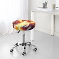 thumbnail image 7 of Saiise Geometry Dash Print Round Bar Stool Covers,Washable Elastic Stool Cushion Slipcover for Dia.12-14" Chair, 7 of 7