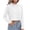 White, variant on Womens Hooded Sweatshirts Crop Fashion Solid Color Pullover Top Long Sleeve Drawstring Loose Fit Lightweight Hooded Sweatshirt Tops Black XL