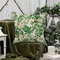 thumbnail image 6 of Vintage Floral Throw Pillow Covers 18x18 Inch Flower Butterfly Green Botanical Plant Leaves Farmhouse Spring Outdoor Decorations Decorative Throw Pillows Cases for Home Couch Decor, 6 of 6