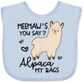 thumbnail image 3 of Inktastic Meemaw's You Say Alpaca My Bags Boys or Girls Baby Bib, 3 of 4