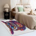 thumbnail image 2 of Owl Colorful Area Rug 3x4, Cartoon Owl Rugs for Bedroom, Non Slip Stain Resistant Machine Washable Low Pile Super Soft, Kids Owl Cute Carpet for Home Decor 17&-153, 2 of 7