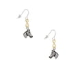 thumbnail image 2 of Delight Jewelry Silvertone Horse Head Gold Tone Infinity French Earrings, 2 of 4