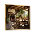 thumbnail image 2 of Designart "Farmhouse Family Dinner painting" Countryside Floater Framed Canvas Wall Art, 2 of 7