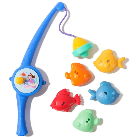 Ms. Rachel Counting Fishes Playset with 5 Floatable Toy Fish for Ages 2-3 