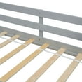 thumbnail image 4 of Twin Size Low Loft Bed with Slide, Ladder, Safety Guardrails, No Box Spring Needed,Grey, 4 of 9