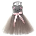 thumbnail image 4 of LIIPEE Girls Summer Outfits 3 Piece Set Kids Cartoon Dress Up Fashion Graphic Mesh Dresses Tail And Headband Cute Comfortable Halloween Party Performance Wear,6-7 Years, 4 of 8