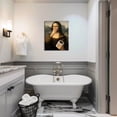 thumbnail image 6 of P&L Art Humorous Mona Lisa Bathroom Meme Canvas Print - Waterproof Art Deco Classic Retro Style People Theme - Funny Home Art for Bathroom, Living Room & More - Perfect Gift and Decoration, 6 of 8