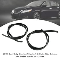 2PCS Roof Drip Molding Trim Left & Right Side Rubber For Nissan Altima 2013-2018