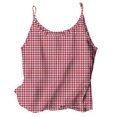 thumbnail image 3 of Htigea Womens Sleeveless Pajamas Pj Tank Top Sleepwear Summer Loungewear Wine,L, 3 of 6