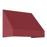 Awntech 3.38 Ft New Yorker Fixed Awning Canopy with Rigid Valance (40.5in x 16in x 30in), Burgundy