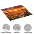 thumbnail image 4 of Naloa Sunset Golden Sunflower Field Dish Drying Mat for Kitchen Counter, Heat Resistant Drainer Mats, Absorbent Draining Mat,Dish Rack Pad,16"x18", 4 of 8