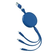 Transemion 5-In-1 Portable USB Charging Cable Charging Cables 1.1 Long, Fast Charging Cable 100W Charging, Cable Compatible blue