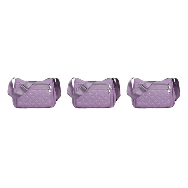 Transemion Crossbody Bag Premium For Multipurpose Large Capacity Polyester Messenger Bag Multiple Occations Premiun Gift light purple 3Set