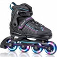 thumbnail image 1 of Patines Linea 4 Ruedas Luz Led Profesionales Niños Adultos, 1 of 10
