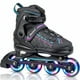 thumbnail image 1 of Patines Linea 4 Ruedas Luz Led Profesionales Niños Adultos, 1 of 10