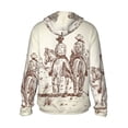 thumbnail image 2 of Goofa Two Cowboys Riding Horses In The Desert Printed Women's UPF 50+ Sun Protection Hoodie Jacket Lightweight Long Sleeve Sun Shirt for Women with Pocket Hiking Outdoor-X-Large, 2 of 9