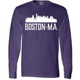 thumbnail image 3 of Inktastic Boston Massachussetts Skyline Long Sleeve T-Shirt, 3 of 5