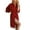 Burgundy, variant on Women's Satin Robe Summer Wedding Party Loungewear Bride Bridesmaid Bath Robe Silky Soft Lace Cool Spring V Neck House Black Small