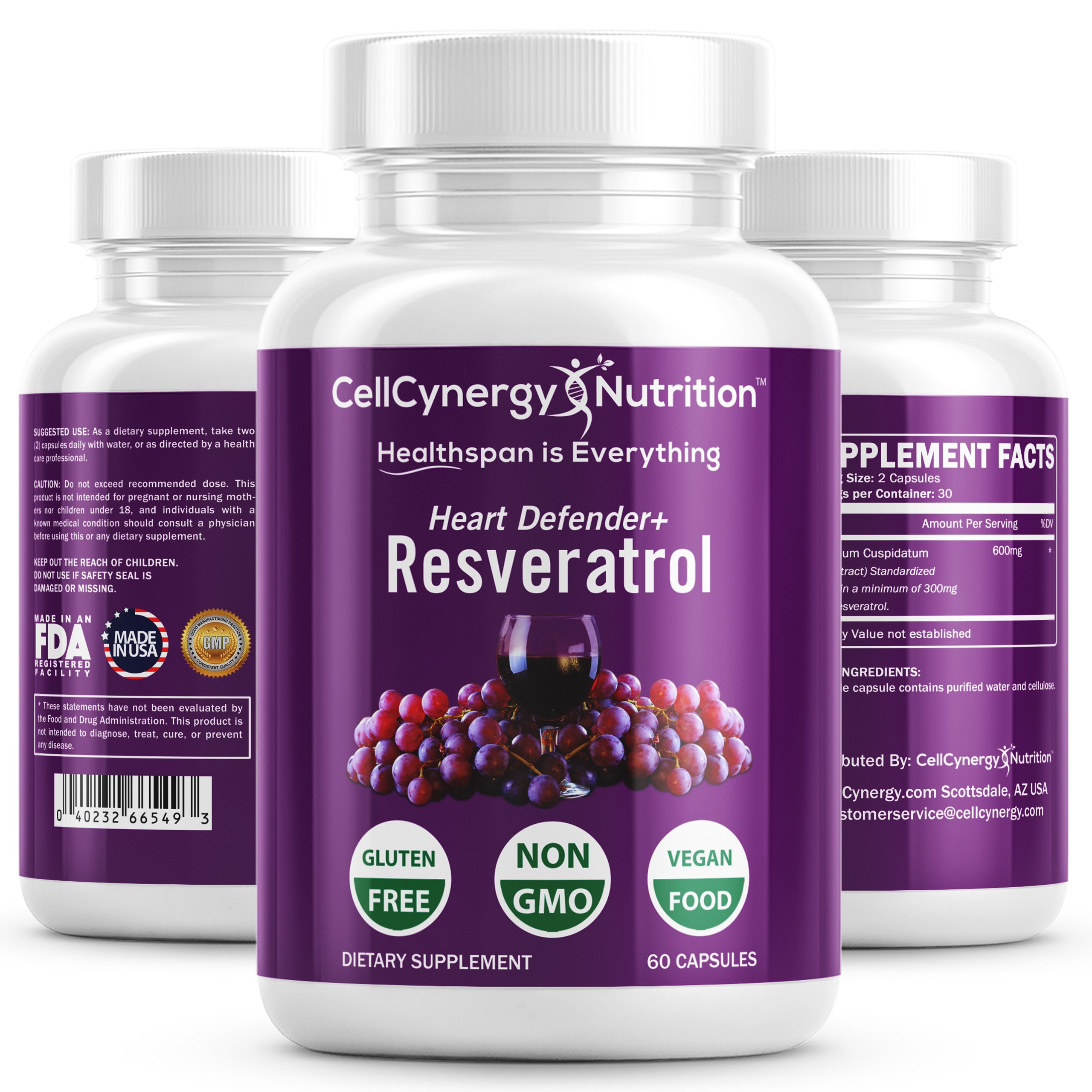 Resveratrol Heart Defender+ Antioxidant