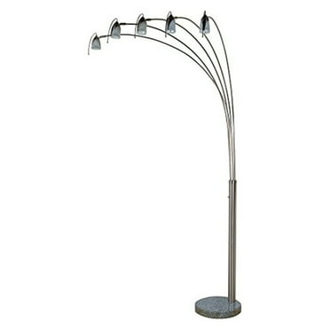 Modern Adjustable Arc Floor Lamp With Marble Base Gold - Walmart.com
