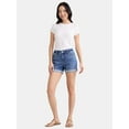 thumbnail image 3 of Time and Tru Women's Mid-Rise Denim Short, 4" Inseam, Size 2-20, 3 of 5
