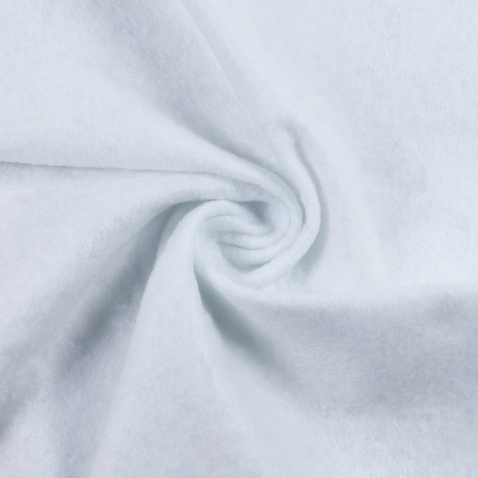 Craft Felt Fabric Sewing Felt Sheets Nonwoven for Patchwork DIY, Cards, Carpet Sold by the Yard White