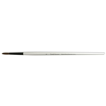 UPC: 0038372014103 | Robert Simmons Simply Simmons Extra-Firm Synthetic Long Handle Brush Round 4