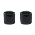 thumbnail image 3 of Advancent Bolsa hidropónica negra de 1/2/3/5/7 galones para cultivo de plantas, contenedor para plantas de jardín, bolsa de tela, macetas transpirables, verde fluorescente + negro 1 galón 2piezas Advancent CBP059525, 3 of 5