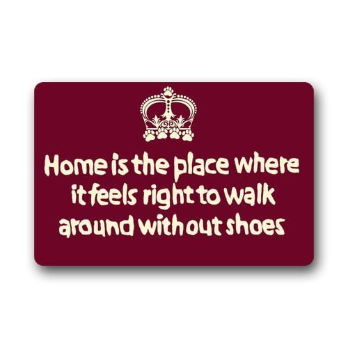 WinHome Please Take off Your Shoes Doormat Floor Mats Rugs Outdoors