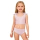 thumbnail image 1 of Niñas Pequeñas Traje de Baño de Verano Impreso de Cuerpo Dividido Conjunto de Dos Piezas para las Vacaciones de Natación en el Interior de la Playa, 1 of 8
