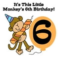 thumbnail image 2 of CafePress - Little Monkey 6Th Birthday - Rectangle Magnet, 2"x3" Refrigerator Magnet, 2 of 3