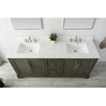 thumbnail image 5 of Vanity Art 72 Inch Double Sink Bathroom Vanity with Ceramic Sink and Engineered Marble Top, Without Mirror, 5 of 5