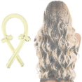 thumbnail image 2 of Rizador de pelo sin calor, rizador de ondas grandes, rizador para dormir (1 pieza, amarillo), 2 of 4