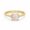 Rose Plated, variant on Princess Cut Opal & Moissanite 925 Sterling Silver Yellow Gold Plated Promise Band Ring, Engagement Ring, October Birthstone Elegant Statement Ring