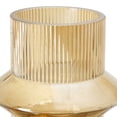 thumbnail image 3 of Rae Set of 2 Glass Vases, Tall Round Cylinders, Amber Yellow, Clear Finish- Saltoro Sherpi, 3 of 5