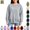 Gray, variant on YOUYEDIAN Girls Oversized Sweatshirts Boys Casual Versatile Long Sleeve Fleece Crewneck Pullover Tops