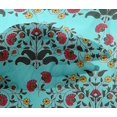 thumbnail image 4 of oneOone Viscose Chiffon Fabric Leaves & Floral Block Decor Fabric Printed BTY 42 Inch Wide, 4 of 4